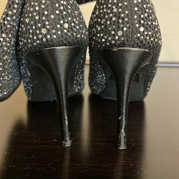 Cape Robbin Tina rhinestone studded sock boots, black, size 8 M - Picture 7 of 15